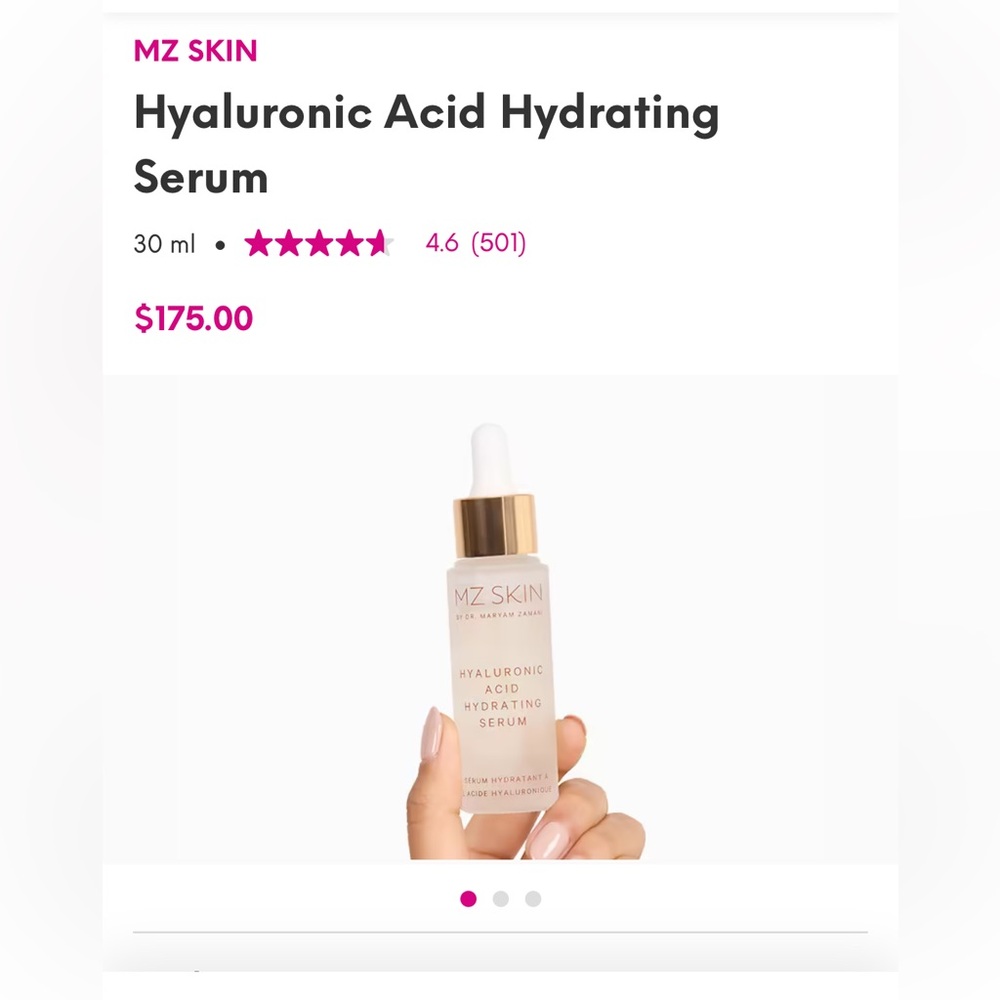 MZ Skin Hyaluronic Acid Hydrating Serum